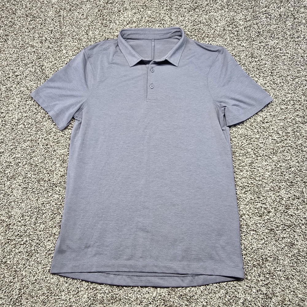 lululemon evolution polo Shirt Men Size Small Gray